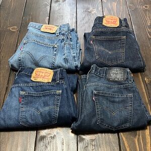 Levi's Youth Assorted Blue Jeans Lot -
